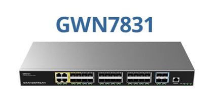 Grandstream GWN7831 Enterprise Layer 3 Managed Aggregation Switch, 20 x SFP, 4 x SFP/GigE Combo, 4 x SFP+, Redundant PSU