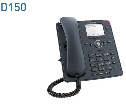 SNOM D150 Desk Telephone, PoE, HD Audio, Suitable For IP Desk Phone, Indoor& Wall Mounting,