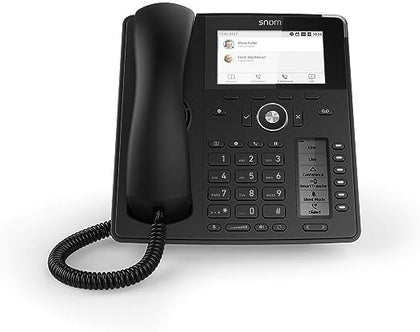 SNOM D785 IP Phone, SmartScreen, 12 SIP Identities, Bluetooth, USB, 48 Self-Labelling Keys, HD Audio Quality