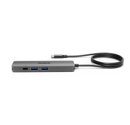 Yealink BYOD Box Cable Hub, with 1.5m USB-C Cable (USB-C to USB-A adapter included), easy plug&play setups,  Support to charging the connected laptop Yealink