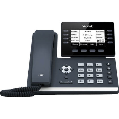 Yealink SIP-T53W, 12 Line IP HD Phone, 3.7' 360 x 160 greyscale screen, HD voice, Dual Gig Ports, Built in Bluetooth and WiFi, USB 2.0 Port, SBC Ready Yealink