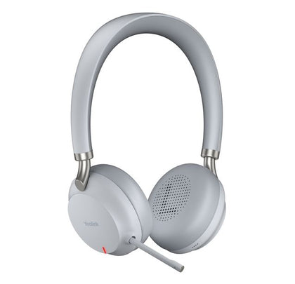Yealink BH72 Teams certified, Bluetooth Wireless Stereo Headset, Grey, USB-C, Supports Wireless Charging, Rectractable Microphone, 40hrs battery life