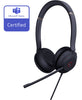 Yealink TEAMS-UH37-D Teams Certified USB Wired Headset, Stereo, USB-A 2.0, 35mm Speaker, Busylight, Leather Ear Cushion