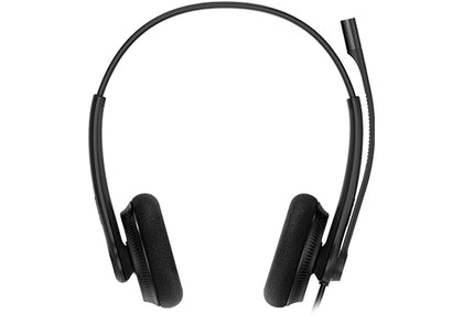 Yealink UH34L-D-UC  Dual Wideband Noise Cancelling Headset, USB, Foam Ear Piece, HD Voice, Plug & Play, Active Protection Technology, Black