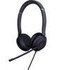Yealink UH37 Dual USB Wired Headset, Stereo, USB-A 2.0, 35mm Speaker, Busylight, Leather Ear Cushion