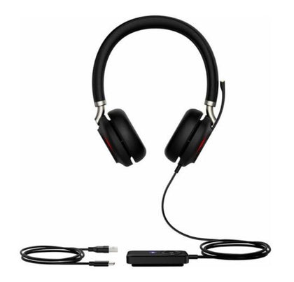 Yealink UH38 Dual Mode USB and Bluetooth Headset, Dual, USB-C, UC Call Controller with Built-In Battery Dual Noise-Canceling Mics, Busy Light Yealink