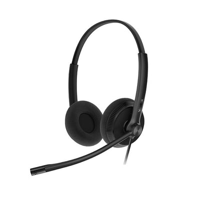 Yealink YHS34 Lite Dual Wideband Noise-Canceling Headset, Binaural Ear, RJ9, QD Cord, Foamy Ear Cushion, Hearing Protection Yealink