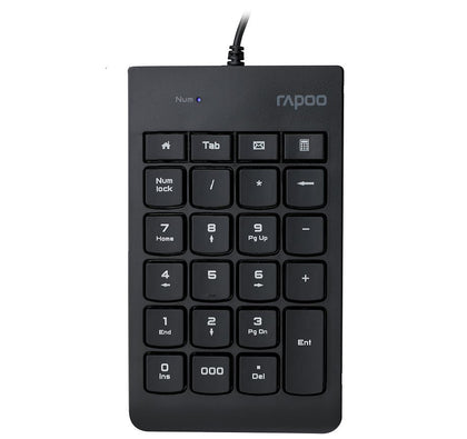 RAPOO K10 Wired Numeric NumberPad Keyboard -  Spill Resistant Design, Laser Carved Keycap, Spill-Resistant Design Rapoo