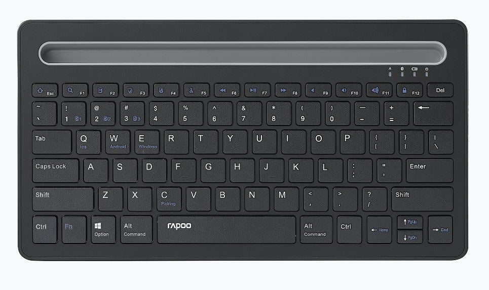 RAPOO XK100 Bluetooth Wireless Keyboard - Switch Between Multiple Devices, Computer, Tablet and SmartPhone Rapoo