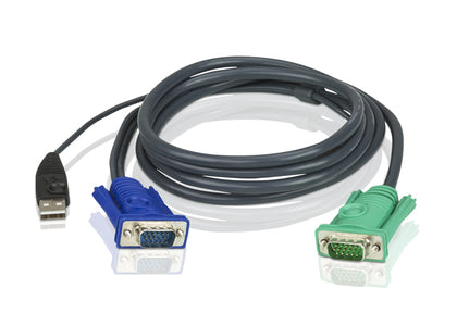 Aten KVM Cable 1.2m with VGA & USB to 3in1 SPHD to suit CS8xU, CS174x, CS13xx, CS17xxA, CS17xxi CL5xxx, CL58xx