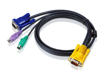 Aten KVM Cable 1.8m with VGA & PS/2 to 3in1 SPHD to suit CS7xE, CS13xx, CS17xxA, CS17xxi, CL5xxx, CL10xx, KL91xx, KN91xx (LS) Aten