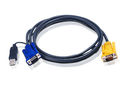 Aten KVM Cable 1.8m with 3 in 1 SPHD to VGA & USB Aten