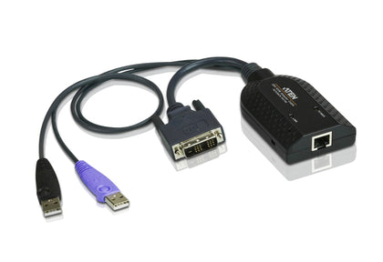 Aten KVM Cable Adapter with RJ45 to DVI, USB for KH, KL, KM and KN series Aten