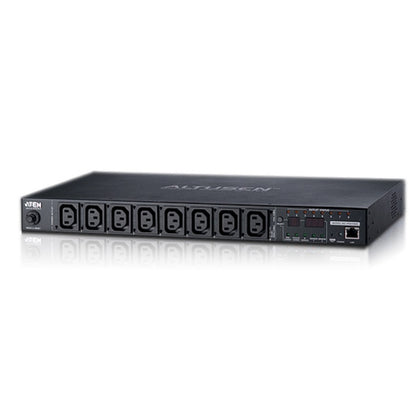Aten 8-Port 16A Eco Power Distribution Unit - PDU over IP, 8x C13 AC Outlets, Control and Monitor Power Status - Intelligent PDU Aten