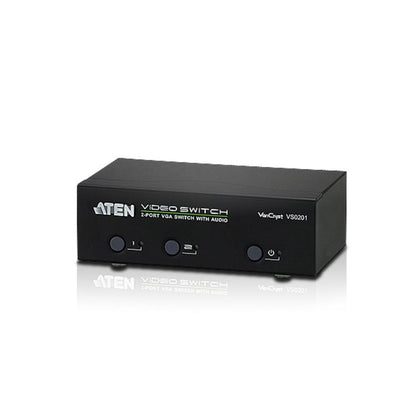 Aten VanCryst 2 Port VGA Video Switch with Audio and RS232 Control (PROJECT)(LS) Aten
