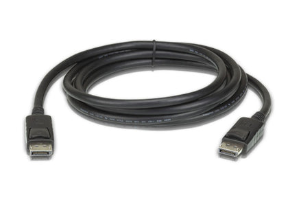 Aten 3m DisplayPort Cable, supports up to 8K (7680 x 4320 @ 60Hz), DP 1.4, High Bit Rate 3 (HBR3) bandwidth of 32.4 Gbps Aten