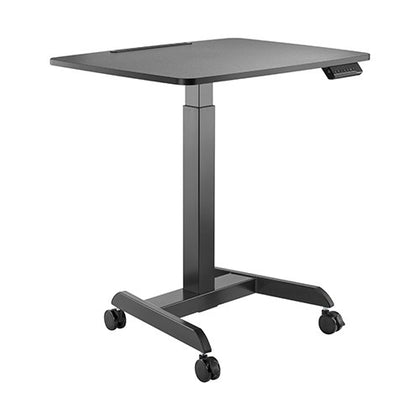 Brateck Electric Height Adjustable Workstation with casters - Black (LS) Brateck