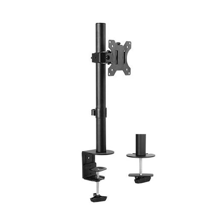 Brateck Single Screen Economical Articulating Steel Monitor Arm Fit Most 13'-32' LCD monitors, Up to 8kg per screen VESA 75x75/100x100 Brateck