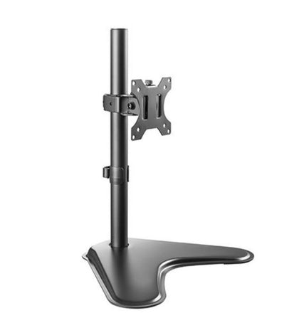 Brateck Single Free Standing Screen Economical double Joint Articulating Stell Monitor Stand Fit Most 13'-32' Monitor Up to 8 kg VESA 75x75/100x100 Brateck
