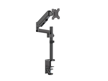 Brateck Single Monitor Full Extension Gas Spring Single Monitor Arm 17' - 32' Up to 8Kg Per screen VESA 75x75/100x100 Brateck