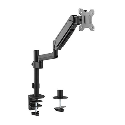 Brateck Single Monitor Pole-Mounted Gas Spring Monitor Arm Fit Most 17' - 32' Monitor Up to 9Kg Per screen VESA 75x75/100x100 Brateck