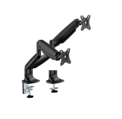 Brateck LDT82-C024-BK DUAL SCREEN HEAVY-DUTY GAS SPRING MONITOR ARM For most 17'~35' Monitors, Matte Black(New)