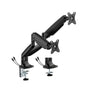 BrateckLDT82-C024UCE SINGLE SCREEN HEAVY-DUTY MECHANICAL SPRING MONITOR ARM WITH USB PORTS For most 17'~45' Monitors, Matte Black(New)