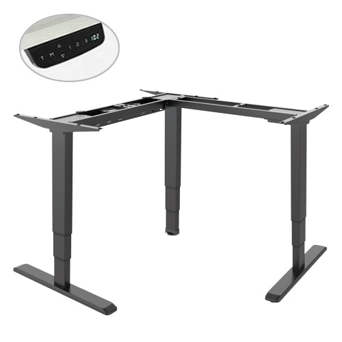 Brateck Triple Motor L-Shape Electric Sit-Stand Desk (Frame only)