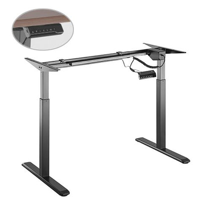 Brateck 2-Stage Single Motor Electric Sit-Stand Desk Frame  (Black FRAME only) Suggest Tabletop Size:（1200~1800）x（650~850)mm (LS) Brateck