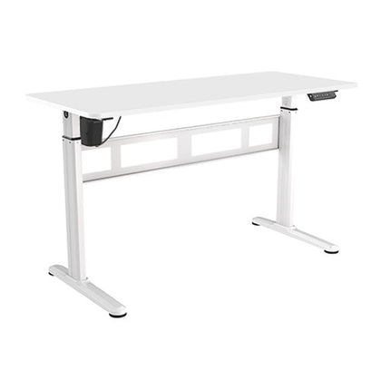 Brateck Stylish Single-Motor Sit- Stand Desk 1400x600x740~1200mm - White (LS) Brateck