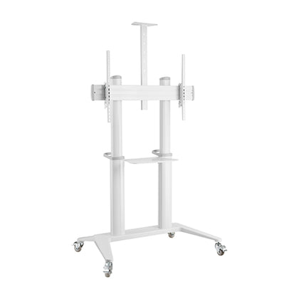 Brateck Ultra-Modern Large Screen Aluminum TV Cart  Fit 70'-120' Up to 140kg- White(LS) Brateck