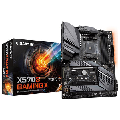 Gigabyte X570S GAMING X AMD Ryzen AM4 ATX Motherboard, 4x DDR4 ~128GB, 2x PCI-E x16, 2x PCI-E x1, 3x M.2, 6x SATA3, 1x USB-C, 5x USB 3.2, 2x USB 2.0 Gigabyte