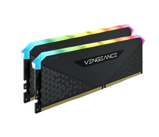 Corsair Vengeance RGB RT 32GB (2x16GB) DDR4 3600MHz C16 16-20-20-38 Black Heatspreader Desktop Gaming Memory for AMD Corsair