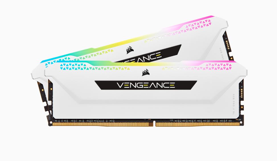Corsair Vengeance RGB PRO SL 32GB (2x16GB) DDR4 3200Mhz C16 White Heatspreader Desktop Gaming Memory Corsair