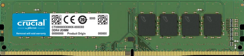 Crucial 16GB (1x16GB) DDR4 UDIMM 2666MHz CL19 1.2V Unbuffered Desktop PC Memory RAM ~CT16G4DFS8266 Micron (Crucial)