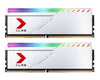 PNY XLR8 16GB (2x8GB) DDR4 UDIMM 3600Mhz RGB CL18 1.35V Silver Heat Spreader Gaming Desktop PC Memory PNY
