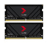 PNY XLR8 32GB (2x16GB) DDR4 SODIMM 3200Mhz CL22 Gaming Notebook Laptop Memory ~MEPN4-1X32G26