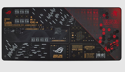 ASUS ROG SCABBARD II EVA EDITION  Evangelion, Water/Oil/Dust-Repellent, Anti-fray, Flat-stitched Edges, 900 x 400 x 3mm ASUS
