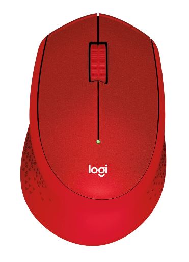 Logitech M331 SILENT PLUS  Wireless Mouse RED DPI (Min/Max): 1000±  1-Year Limited Hardware Warranty