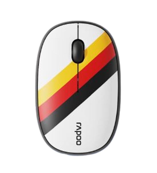 RAPOO Multi-mode wireless Mouse  Bluetooth 3.0, 4.0 and 2.4G Fashionable and portable, removable cover Silent switche 1300 DPI Germany- world cup Rapoo