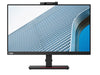 LENOVO ThinkVision T24v-20 23.8'/24' 60Hz FHD Monitor 1920x1080 16:9 4ms Height Adjust Tilt Swivel Pivot HDMI DP VGA 2xUSB3.2 Webcam Speakers Mic Lenovo