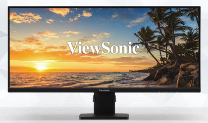 ViewSonic 34' SuperClear IPS, WQHD 3440 x 1440 Business Office, HDR400, 21:9, Height Adjust, 2 x Speakers, Borderless, LE 24w, Monitor, 3 Yrs Warranty