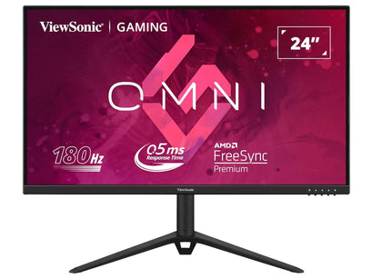 ViewSonic VX2428 24' 180Hz 0.5ms, Fast IPS, Crisp Image and Smooth play. VESA Clear MR certified, Freesync, Adaptive Sync, Speakers, HDMI & DP Monitor