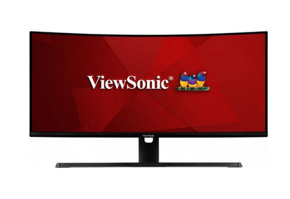 ViewSonic 34' VX3418-2KPC Curved 3440x1440, 144Hz, 1500R , HDR10, Adaptive Sync, 2x HDMI, 2x DP, Speakers, VESA 100x100  Gaming Monitor ViewSonic