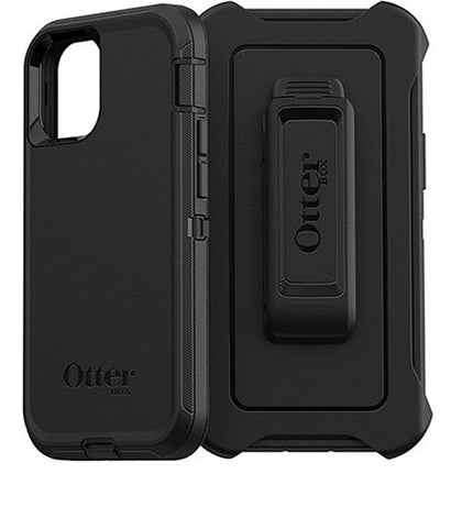 OtterBox Apple iPhone 12 / iPhone 12 Pro Defender Series Case - Black (77-65401), 4X Military Standard Drop Protection, Multi-Layer, Included Holster Otterbox