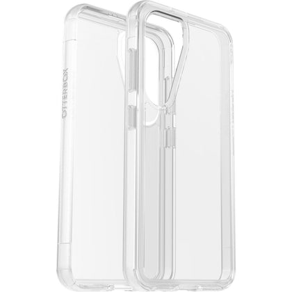 OtterBox Symmetry Clear Samsung Galaxy S23 5G (6.1') Case Clear - (77-91213), Antimicrobial, 3X Military Standard Drop Protection, Raised Edges Otterbox