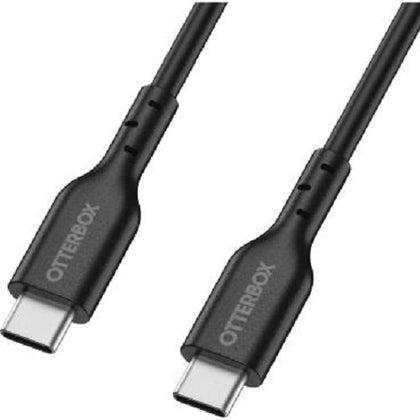 OtterBox USB-C to USB-C (2.0) PD Fast Charge Cable (2M) -Black(78-81357),3 AMPS (60W),Samsung Galaxy,Apple iPhone,iPad,MacBook,Google,OPPO,Nokia