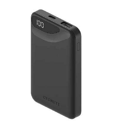 Cygnett ChargeUp Boost 3rd Gen 5K mAh Power Bank - Black (CY4340PBCHE), 1 x USB-C (10.5W), 1 x USB-A (10.5W), USB-C to USB-A Cable (15cm), Fast Charge Cygnett