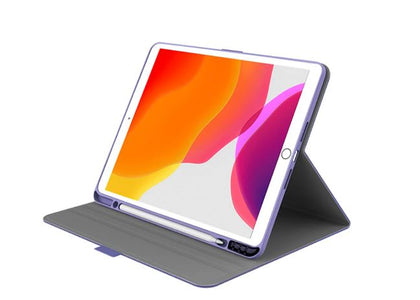 Cygnett TekView Slimline Apple iPad 10.2'' Case With Apple Pencil Holder - Lilac/Purple (CY3064TEKVI),360° Protection, Stand w/multiple viewing angles Cygnett