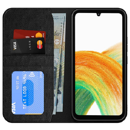 Cygnett UrbanWallet Samsung Galaxy A34 5G (6.6') Wallet Case - Black (CY4494URBWT), 360° Protection, Folding Stand Feature, 3x Card Slots, TPU Sides